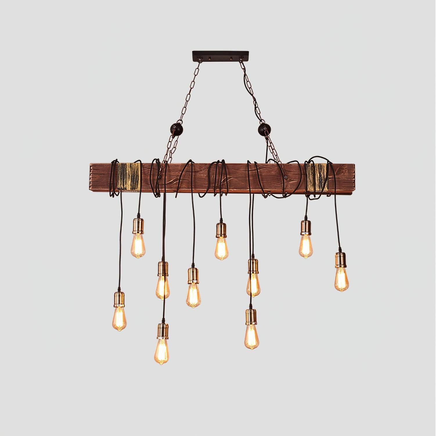 Wood Hanging Multi Chandelier - Vinlighting