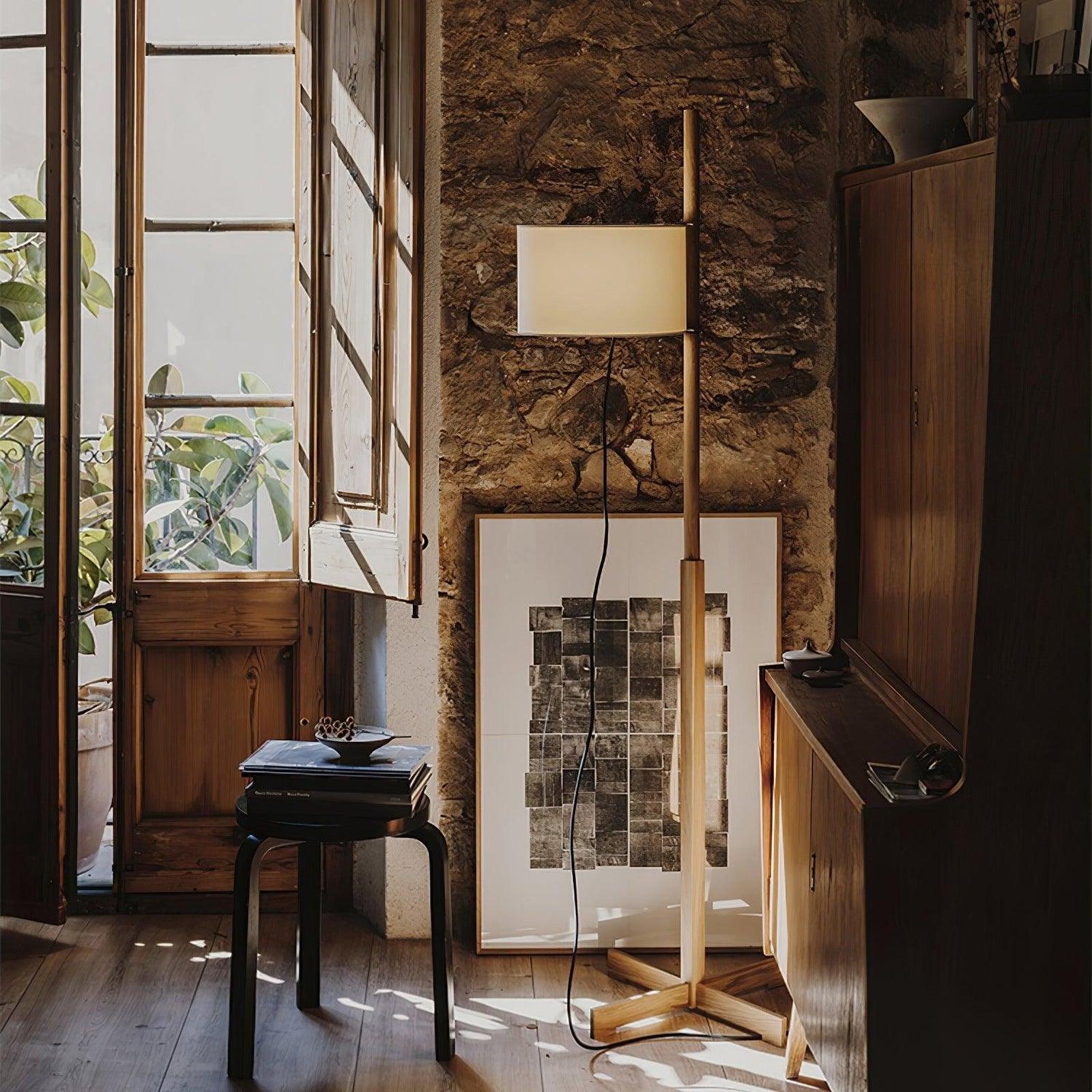 Wood Tmm Floor Lamp