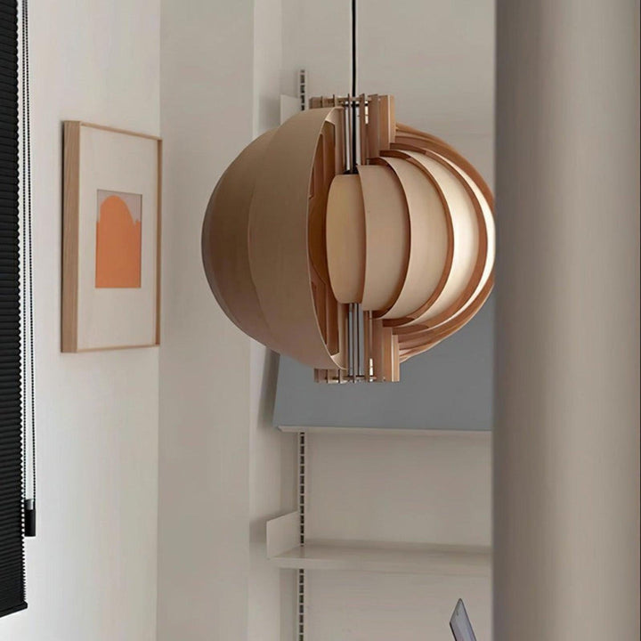Wooden Lantern Pendant Lamp – Modern Wood Light for Cozy Spaces | Vinlighting | Vinlighting
