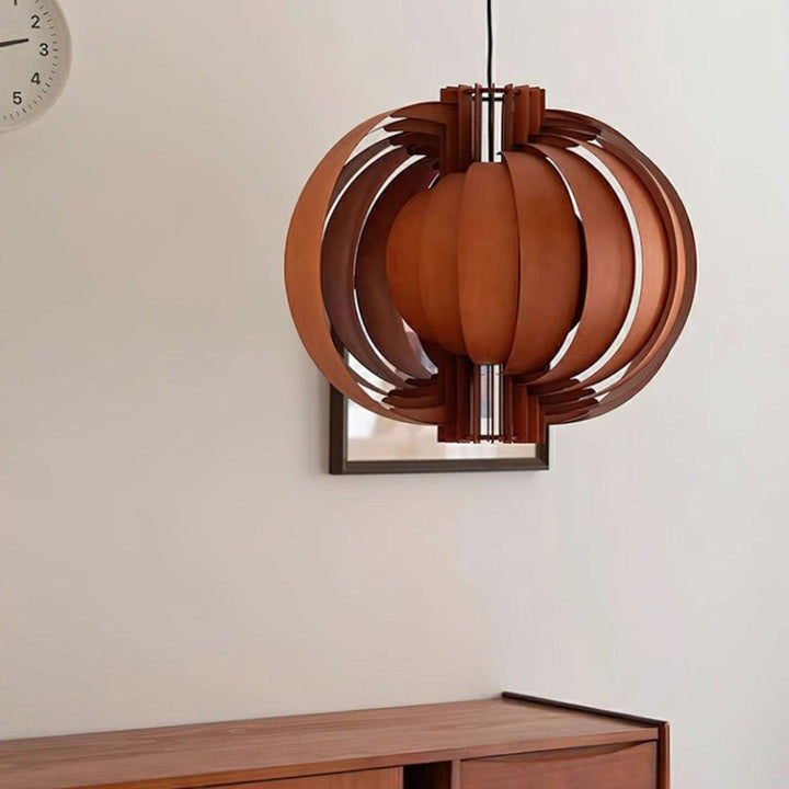 Wooden Lantern Pendant Lamp – Modern Wood Light for Cozy Spaces | Vinlighting | Vinlighting