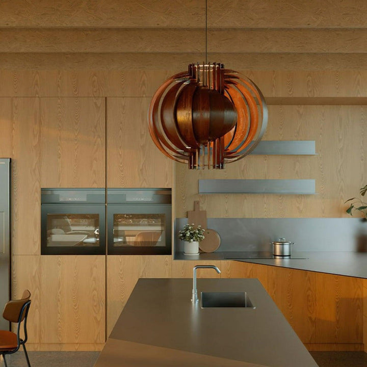 Wooden Lantern Pendant Lamp – Modern Wood Light for Cozy Spaces | Vinlighting | Vinlighting