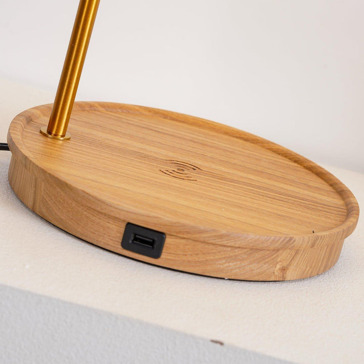 Wooden Retro Table Lamp – Walnut & White | Vinlighting | Vinlighting | Vinlighting