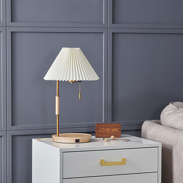 Wooden Retro Table Lamp – Walnut & White | Vinlighting | Vinlighting | Vinlighting