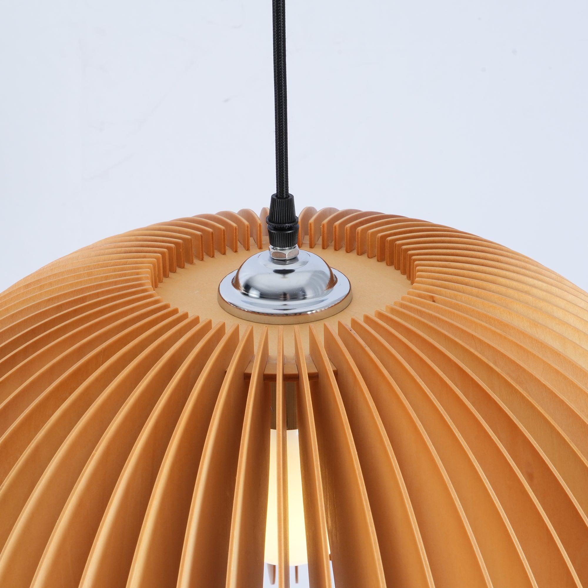 Wooden Pumpkin Pendant Lamp - Vinlighting