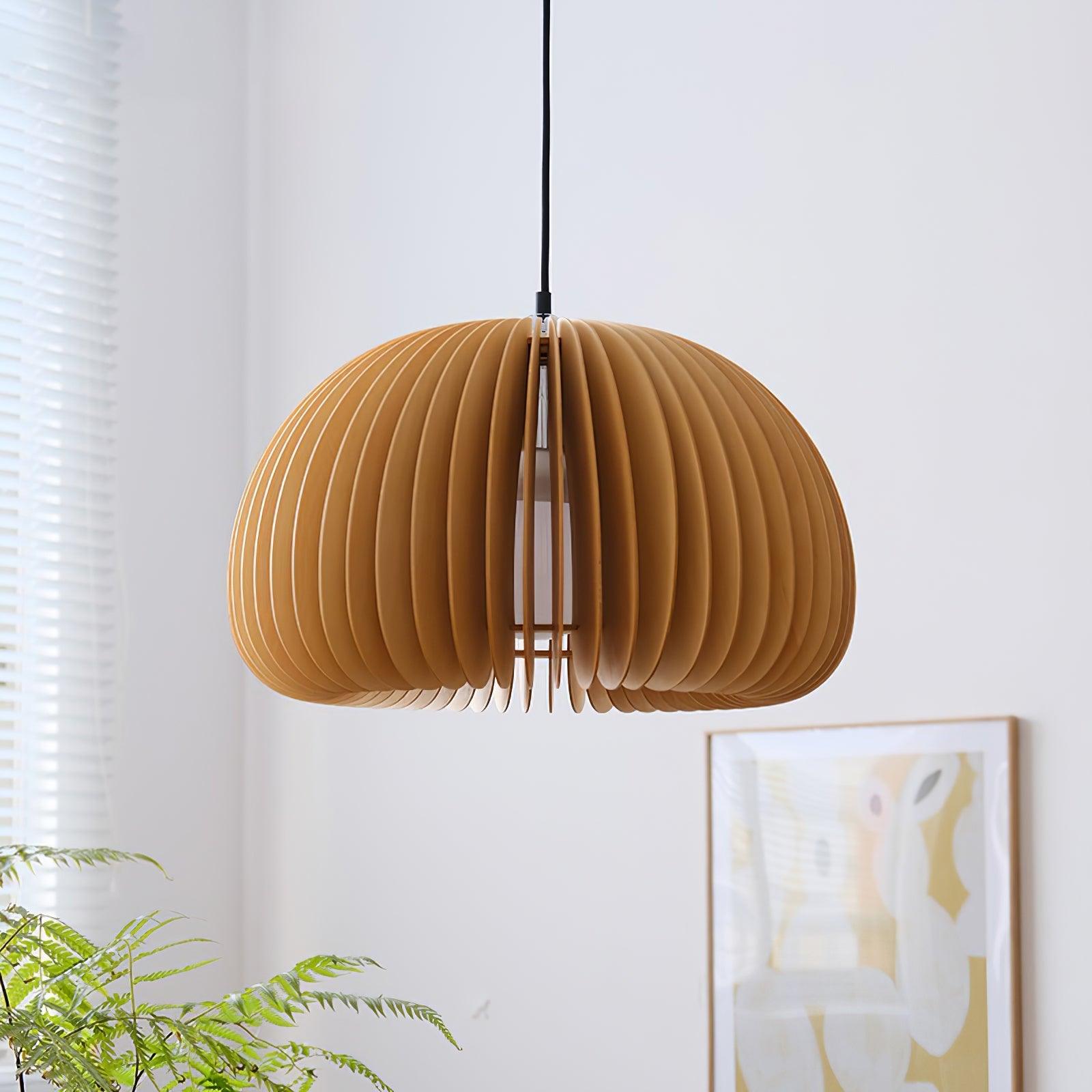 Wooden Pumpkin Pendant Lamp - Vinlighting