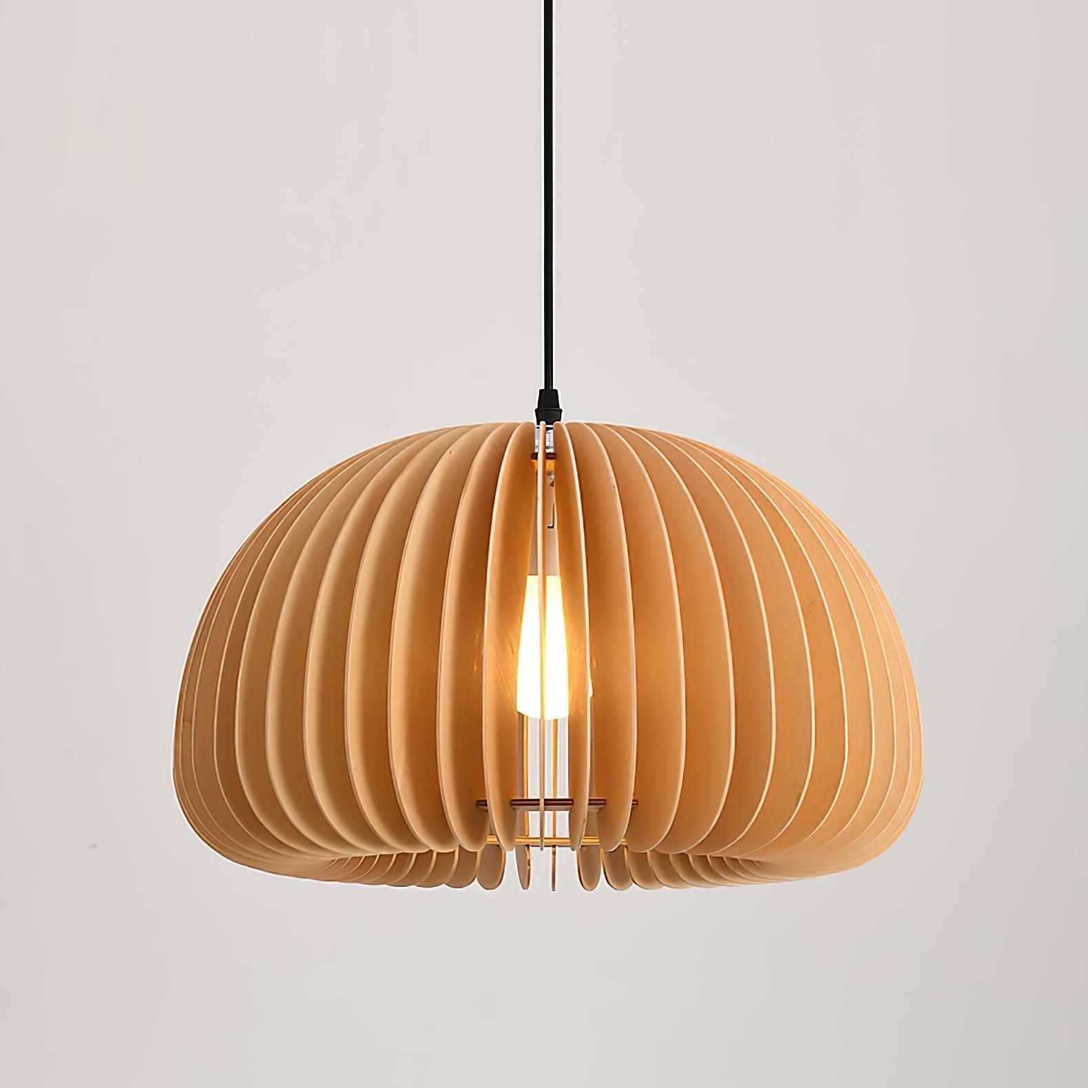 Wooden Pumpkin Pendant Lamp - Vinlighting