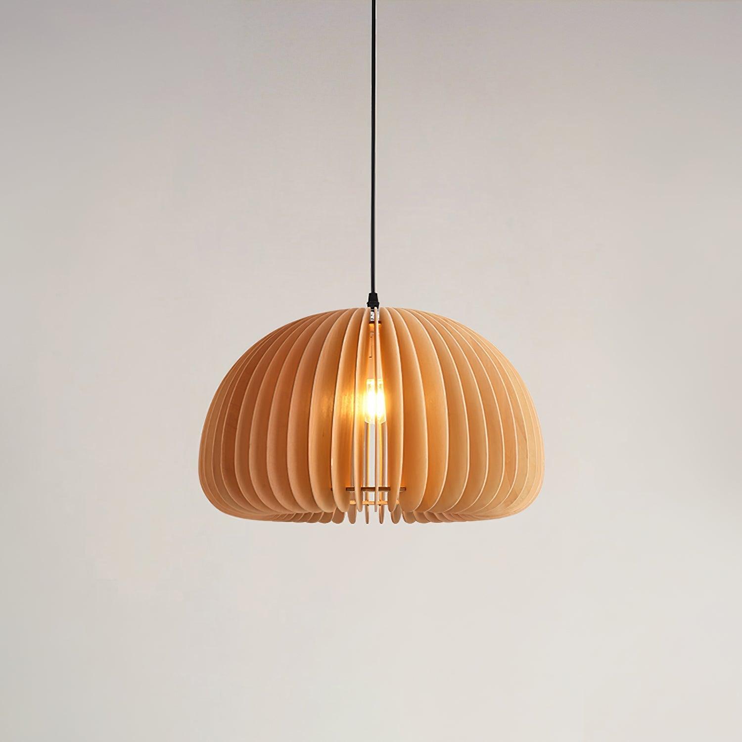 Wooden Pumpkin Pendant Lamp - Vinlighting