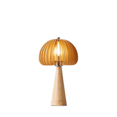 Wooden Pumpkin Table Lamp