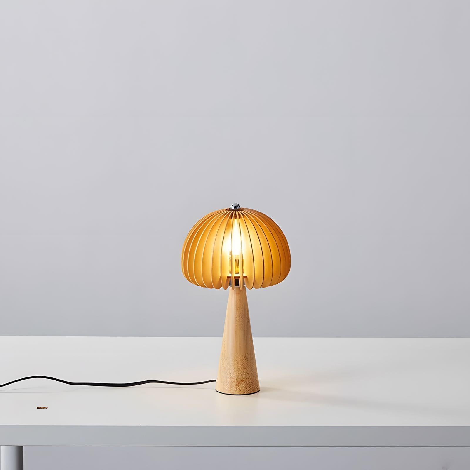 Wooden Pumpkin Table Lamp - Vinlighting