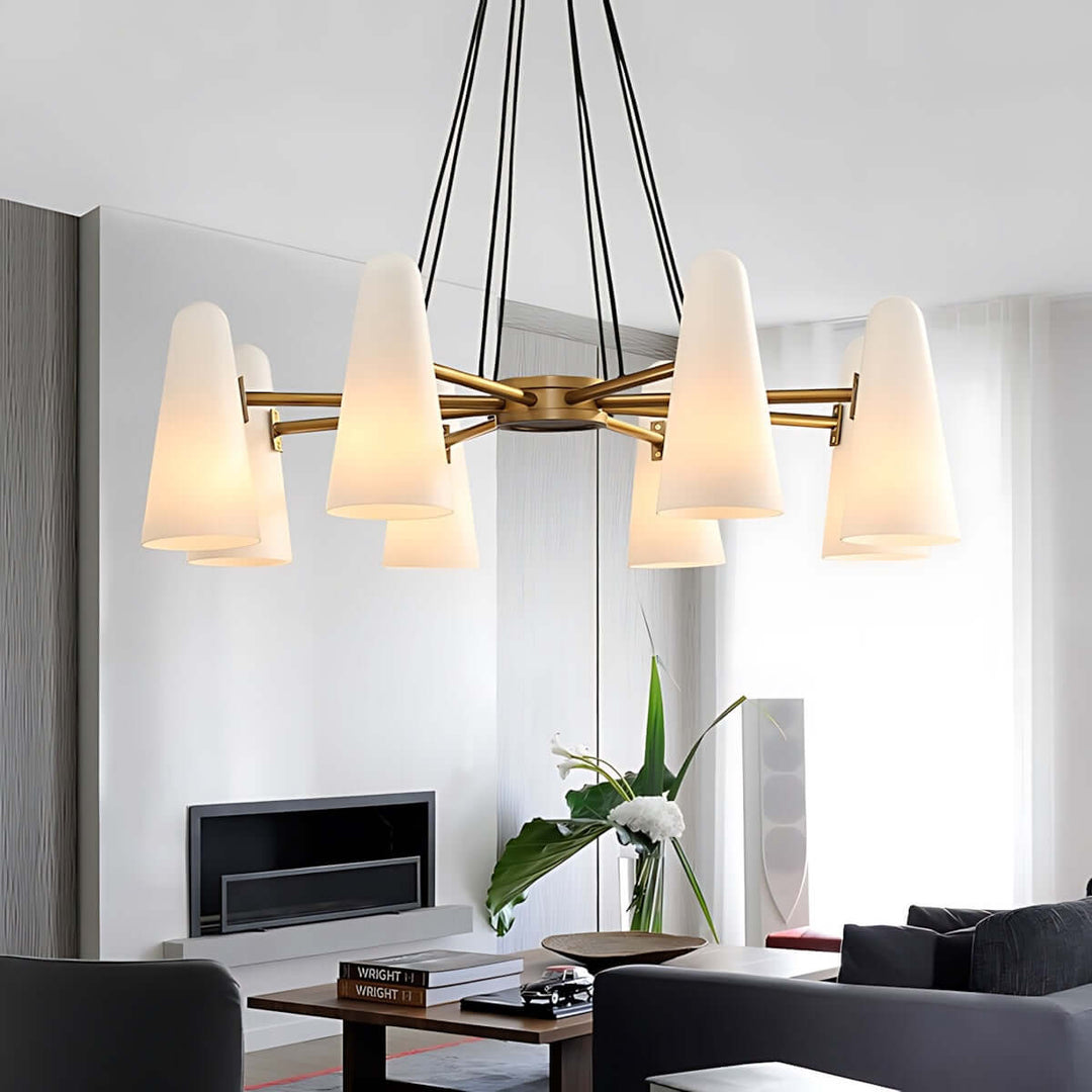 Xarvilo Chandelier – Postmodern Style Luxury Brass Chandelier