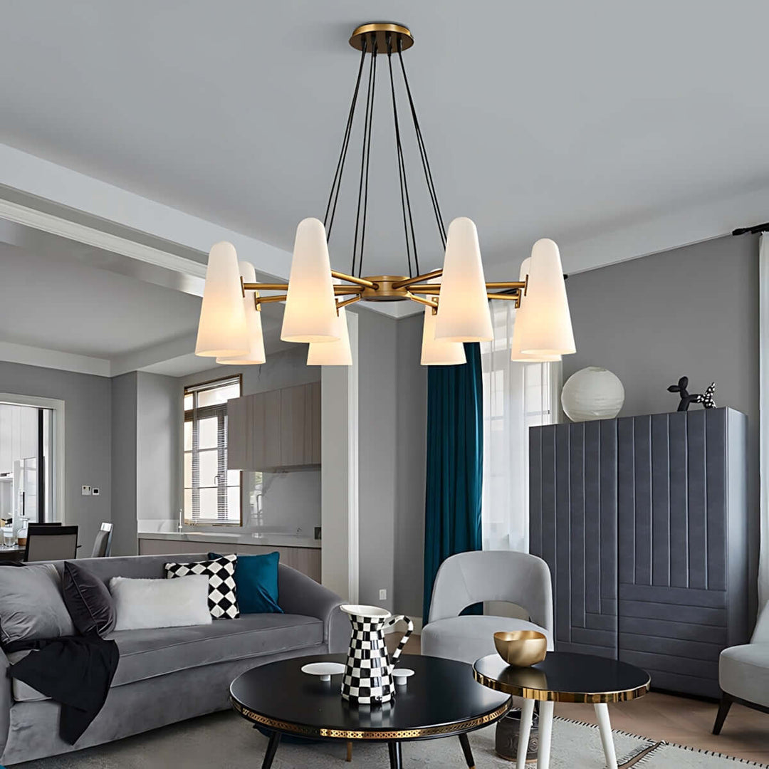Xarvilo Chandelier – Postmodern Style Luxury Brass Chandelier