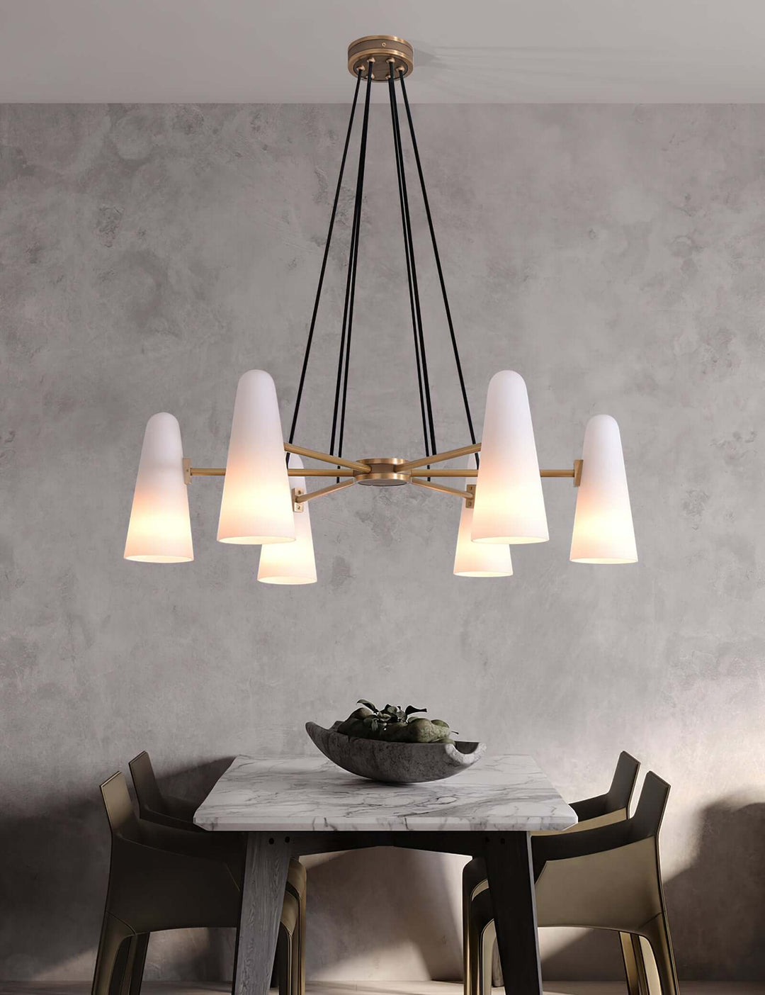 Xarvilo Chandelier – Postmodern Style Luxury Brass Chandelier