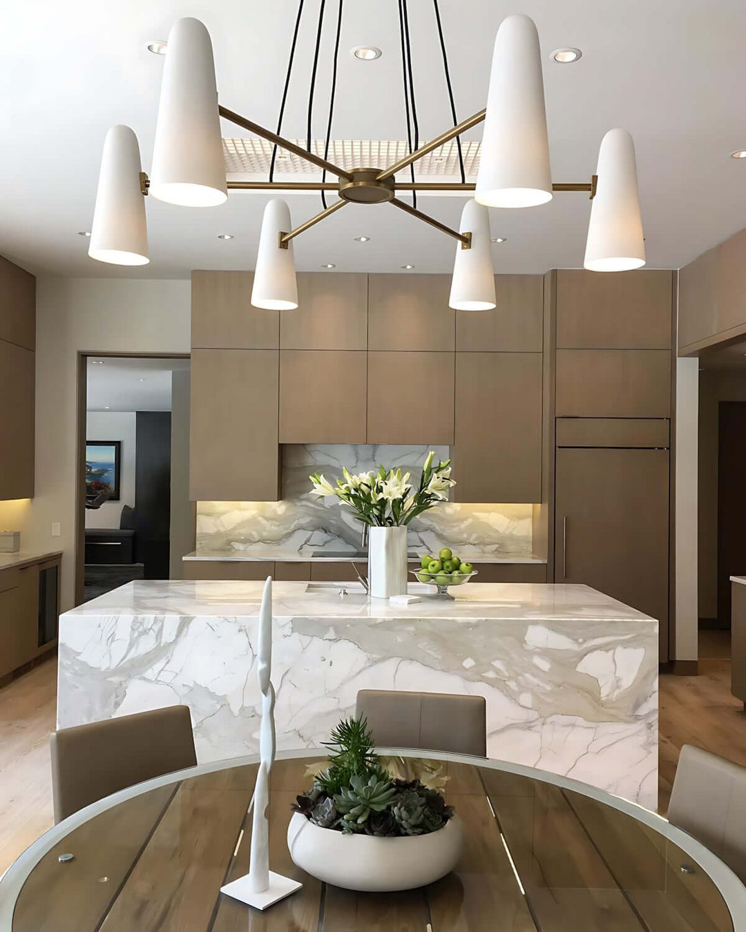 Xarvilo Chandelier – Postmodern Style Luxury Brass Chandelier