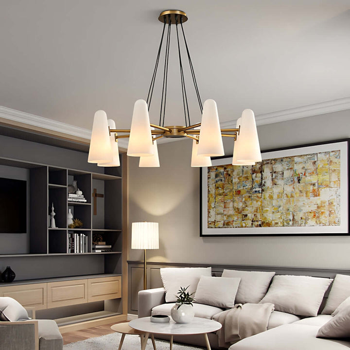 Xarvilo Chandelier – Postmodern Style Luxury Brass Chandelier