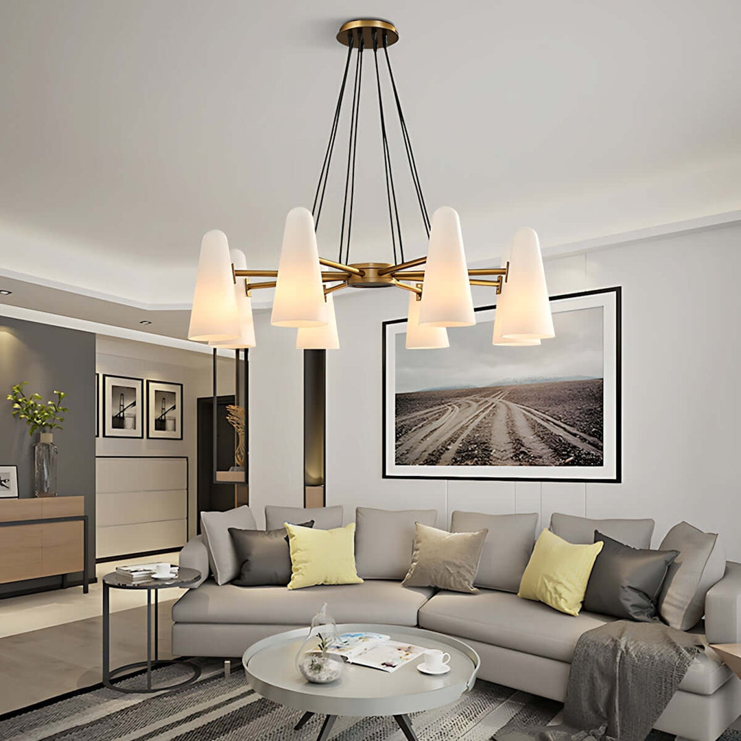 Xarvilo Chandelier – Postmodern Style Luxury Brass Chandelier
