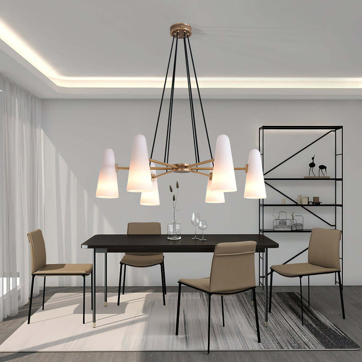 Xarvilo Chandelier – Postmodern Style Luxury Brass Chandelier