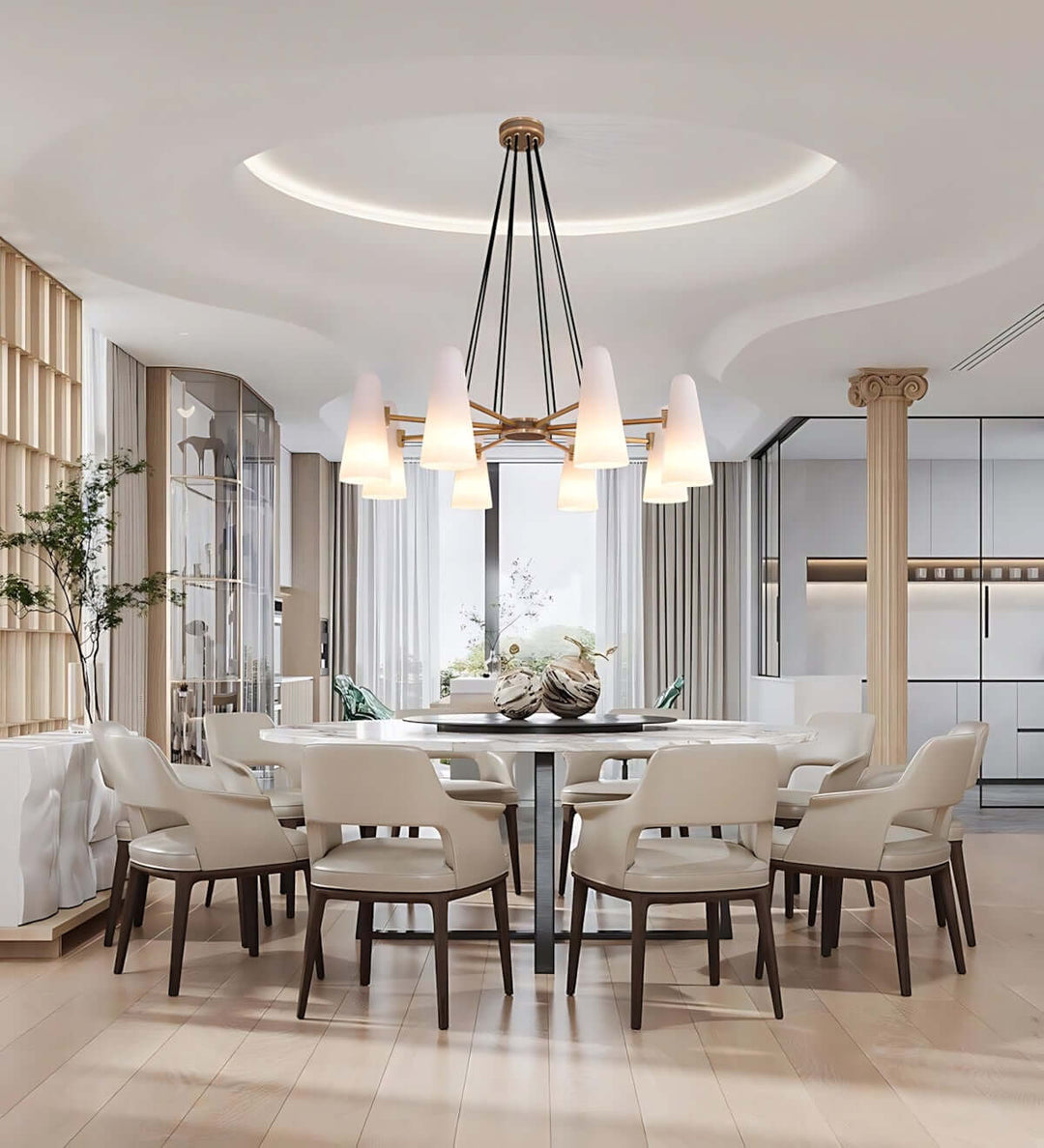 Xarvilo Chandelier – Postmodern Style Luxury Brass Chandelier