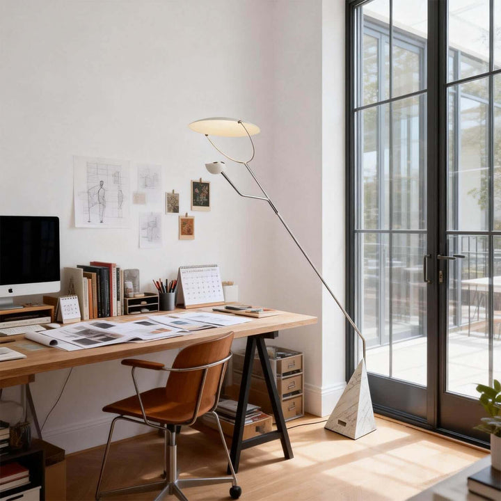 Xavilo Floor Lamp | Italian Marble Minimalist Living Room Lamp