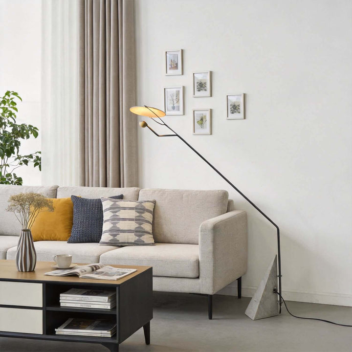 Xavilo Floor Lamp | Italian Marble Minimalist Living Room Lamp