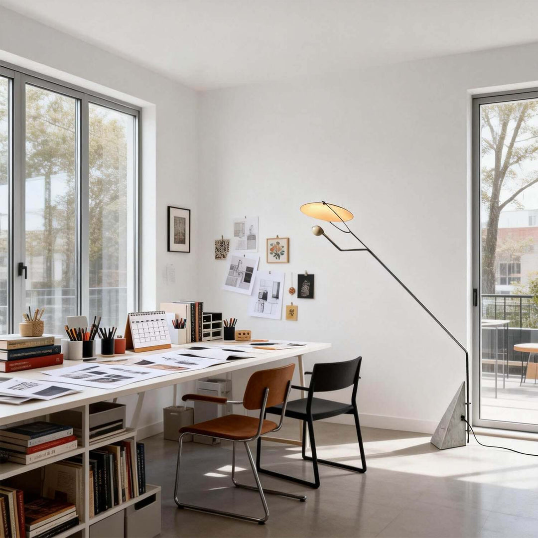 Xavilo Floor Lamp | Italian Marble Minimalist Living Room Lamp