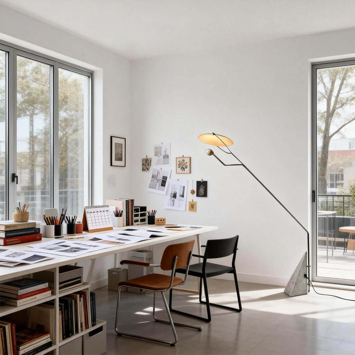 Xavilo Floor Lamp | Italian Marble Minimalist Living Room Lamp