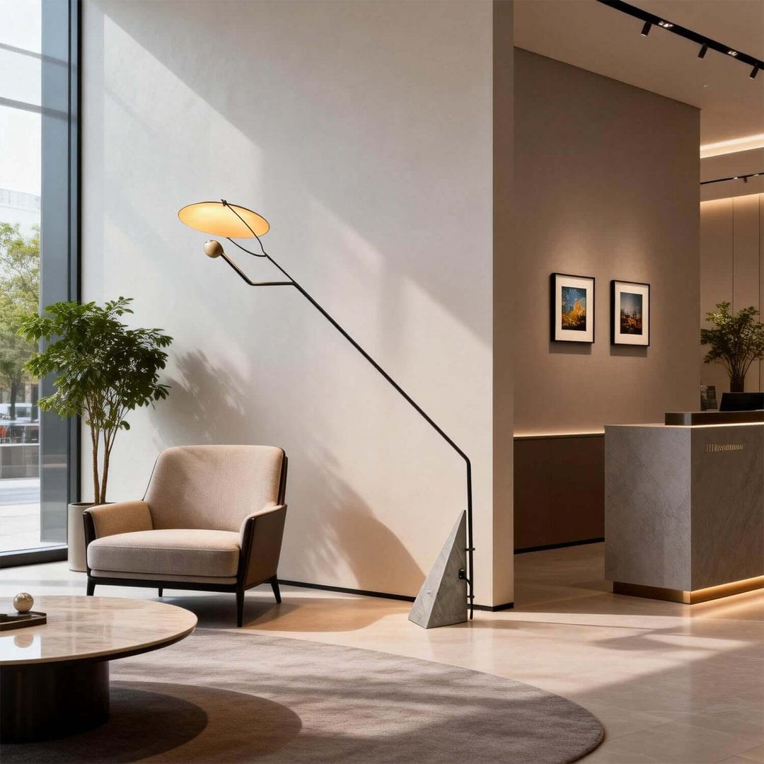 Xavilo Floor Lamp | Italian Marble Minimalist Living Room Lamp