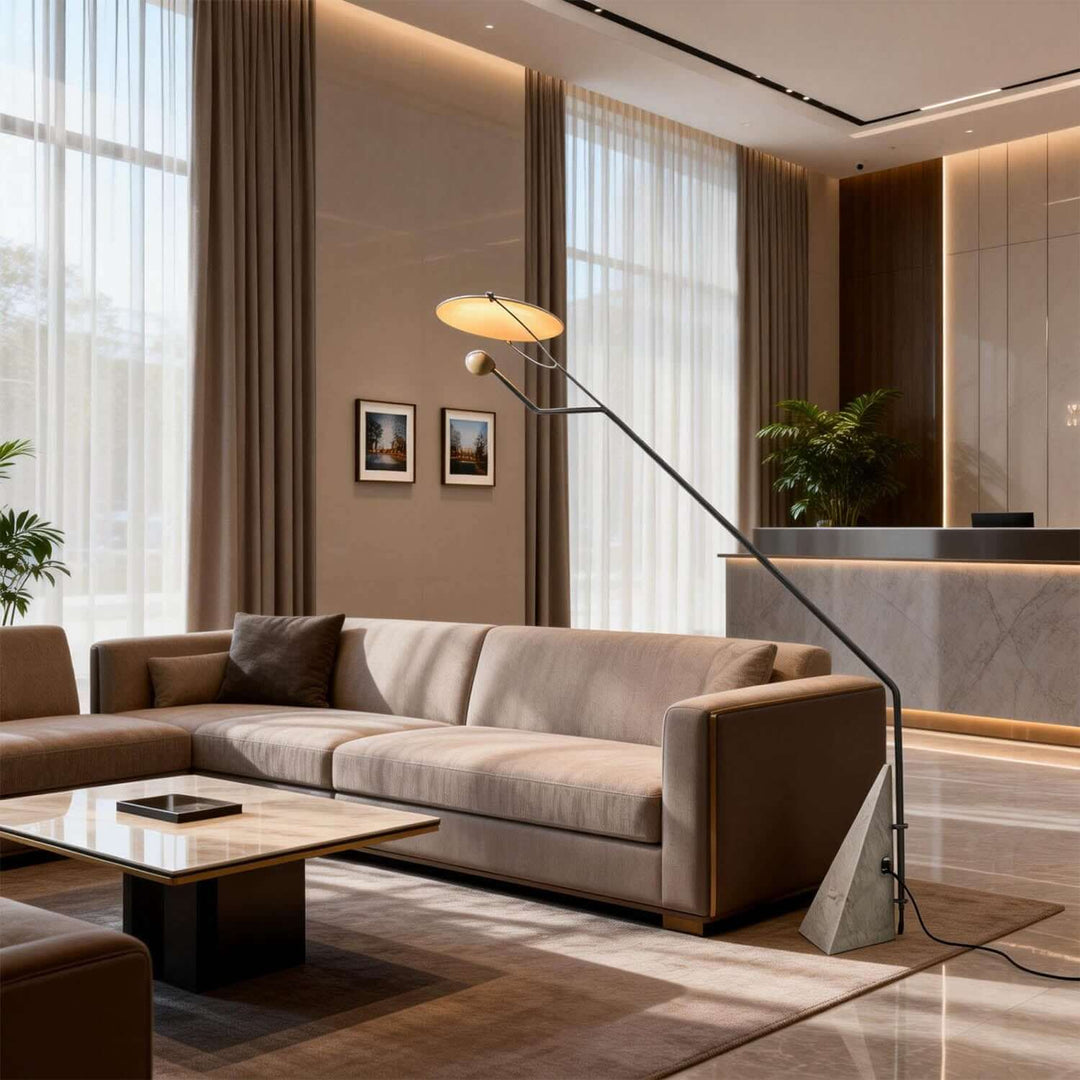 Xavilo Floor Lamp | Italian Marble Minimalist Living Room Lamp