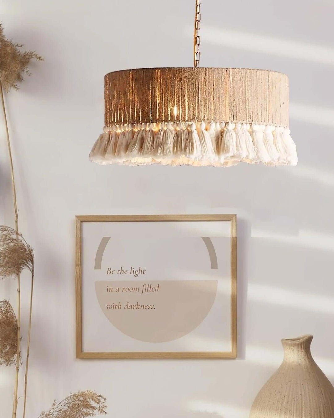 Xenova Pendant Light – Bohemian Style Hemp Rope Creative Pendant Light