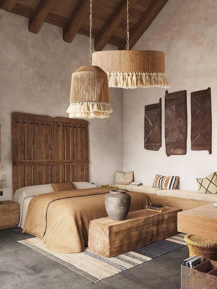 Xenova Pendant Light – Bohemian Style Hemp Rope Creative Pendant Light