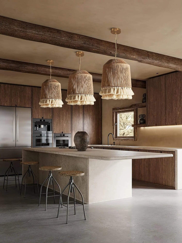 Xenova Pendant Light – Bohemian Style Hemp Rope Creative Pendant Light