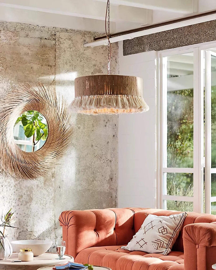 Xenova Pendant Light – Bohemian Style Hemp Rope Creative Pendant Light