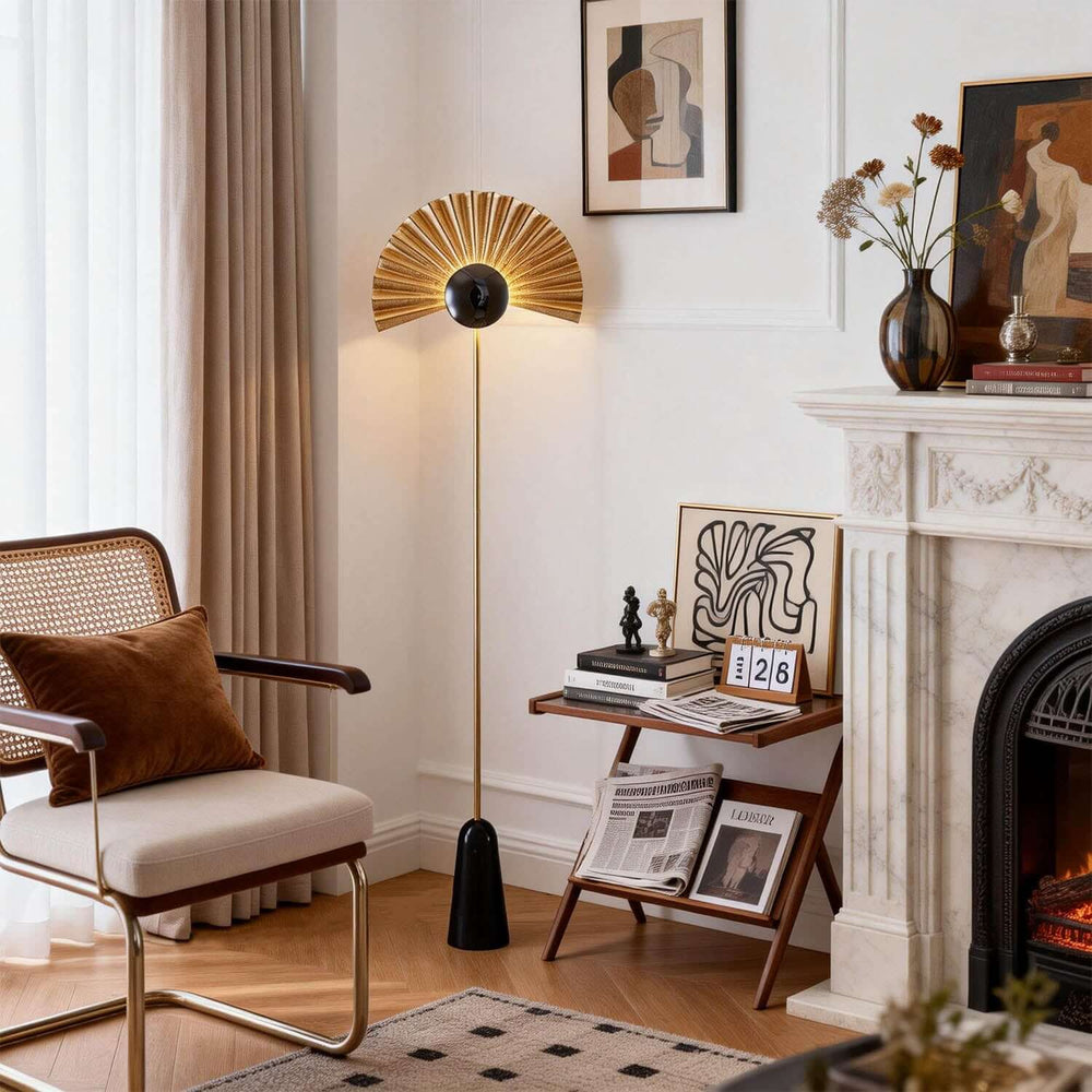 Xilvoro Floor Lamp – Modern Italian Creative Fan-shaped Lamp