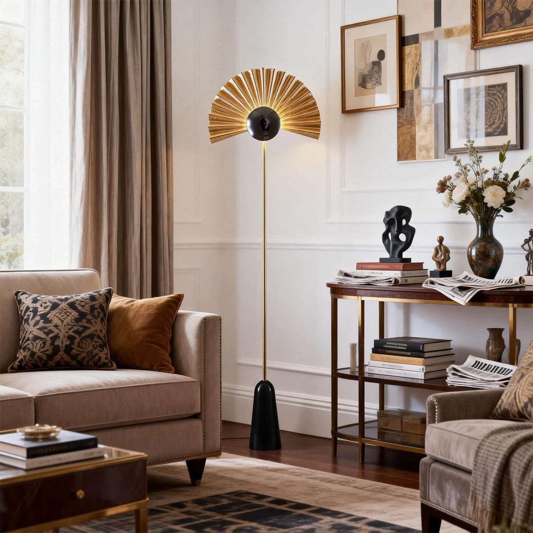 Xilvoro Floor Lamp – Modern Italian Creative Fan-shaped Lamp