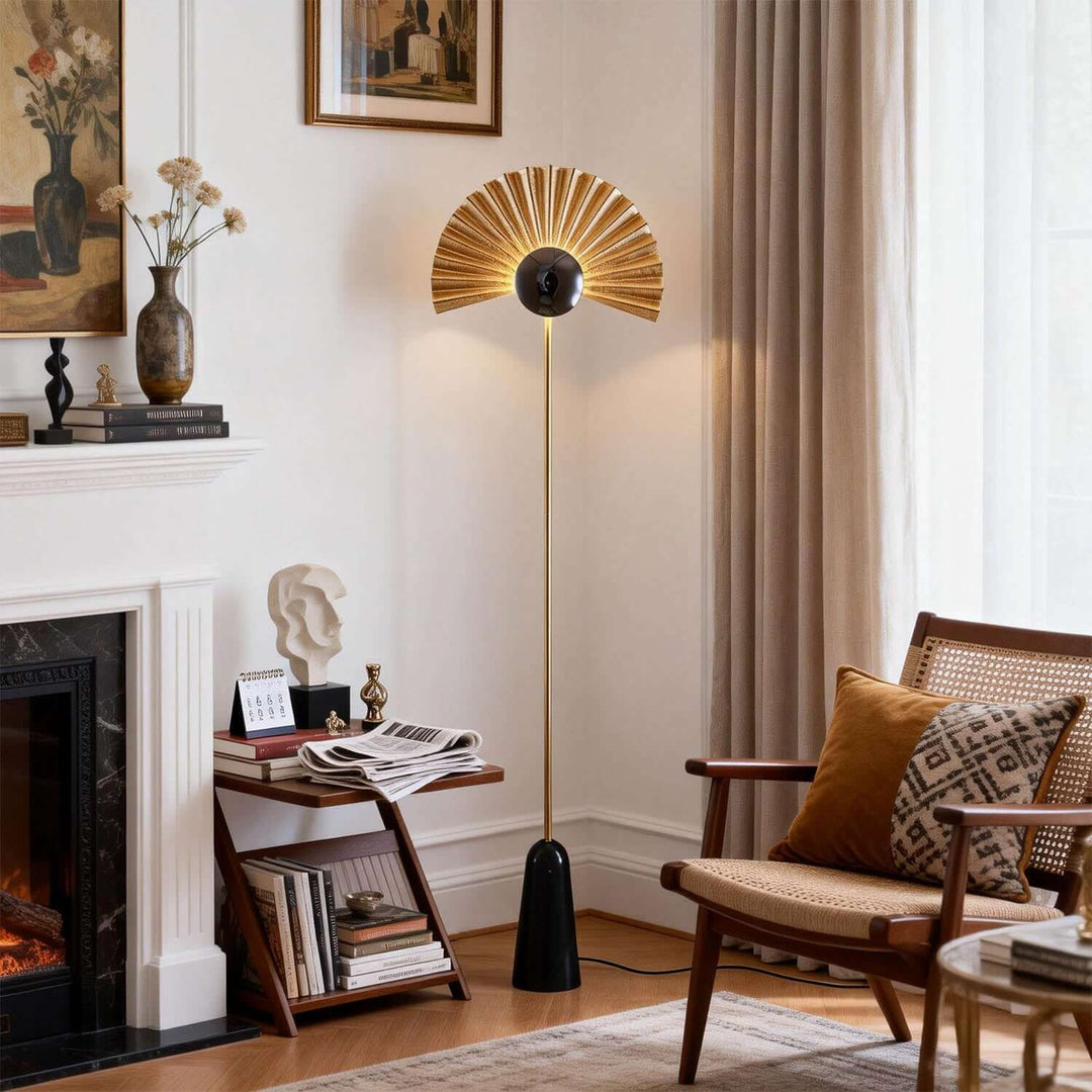 Xilvoro Floor Lamp – Modern Italian Creative Fan-shaped Lamp