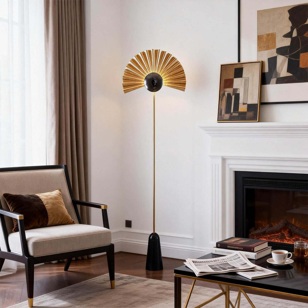 Xilvoro Floor Lamp – Modern Italian Creative Fan-shaped Lamp