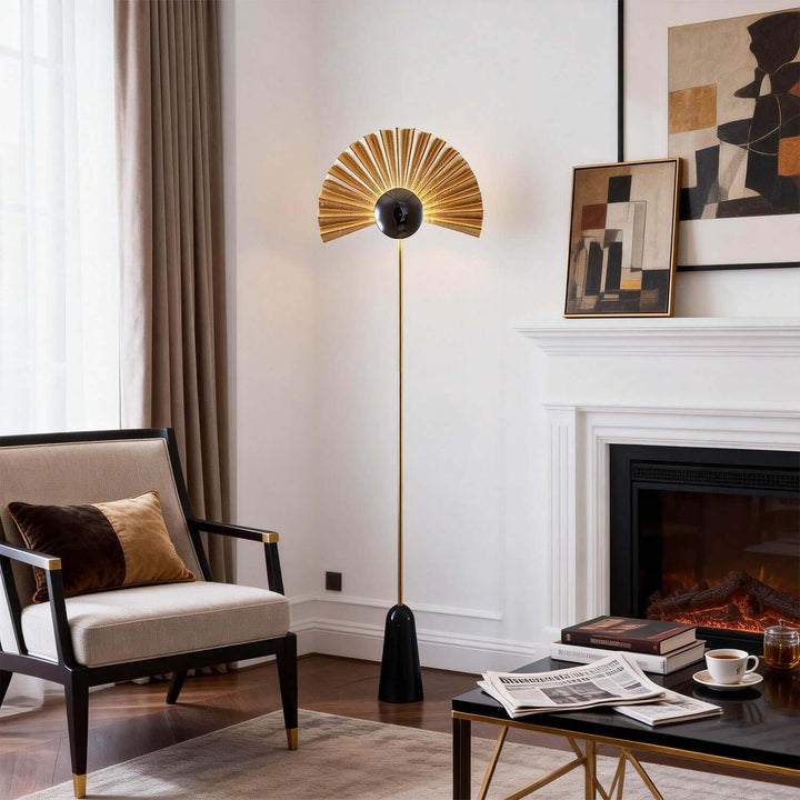 Xilvoro Floor Lamp – Modern Italian Creative Fan-shaped Lamp
