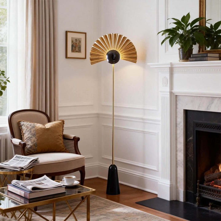 Xilvoro Floor Lamp – Modern Italian Creative Fan-shaped Lamp