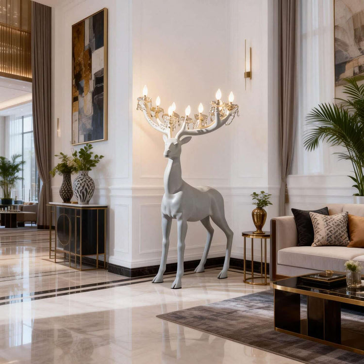 Xilvoro Floor Lamp – Modern Luxury Creative Deer Resin Lamp