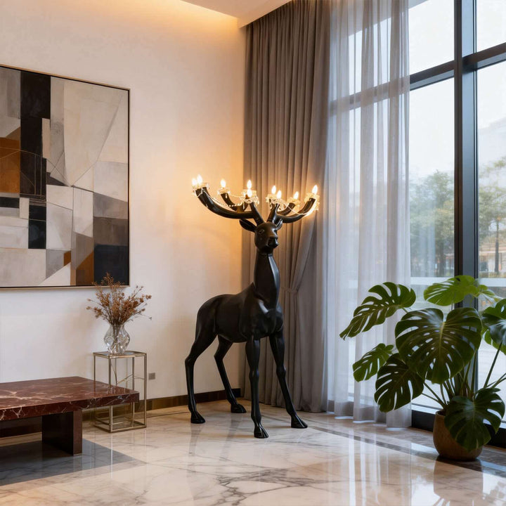 Xilvoro Floor Lamp – Modern Luxury Creative Deer Resin Lamp