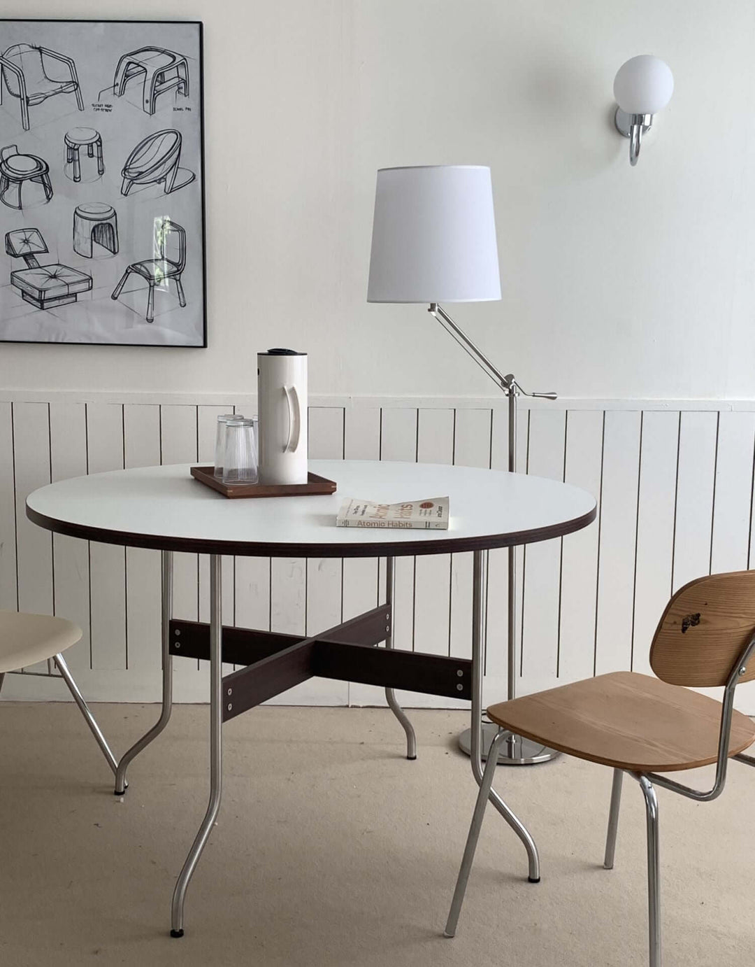 Xindea Floor Lamp – Modern Minimalist Swing-Arm Reading Lamp