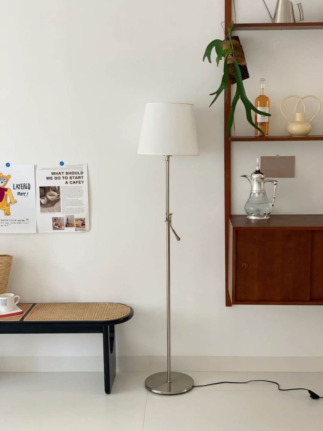 Xindea Floor Lamp – Modern Minimalist Swing-Arm Reading Lamp