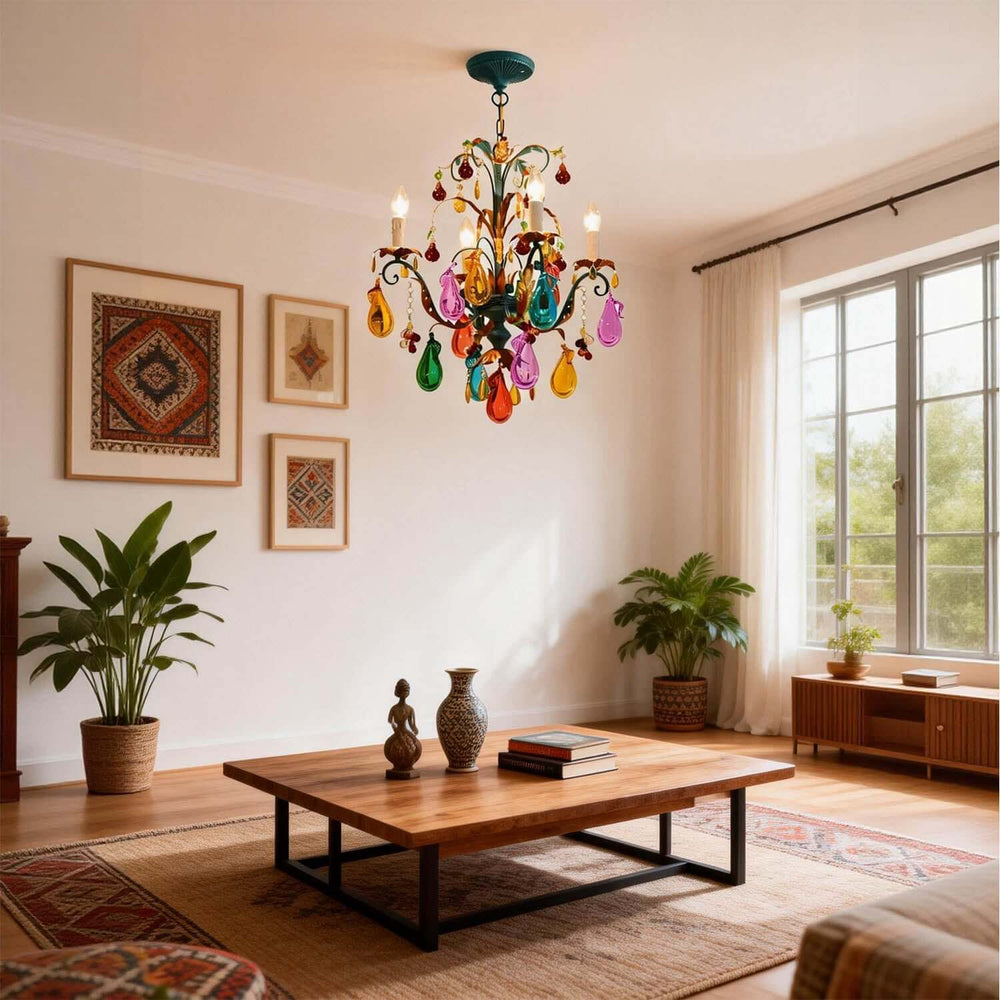 Xivolar Chandelier – French Vintage Murano Art Glass Light