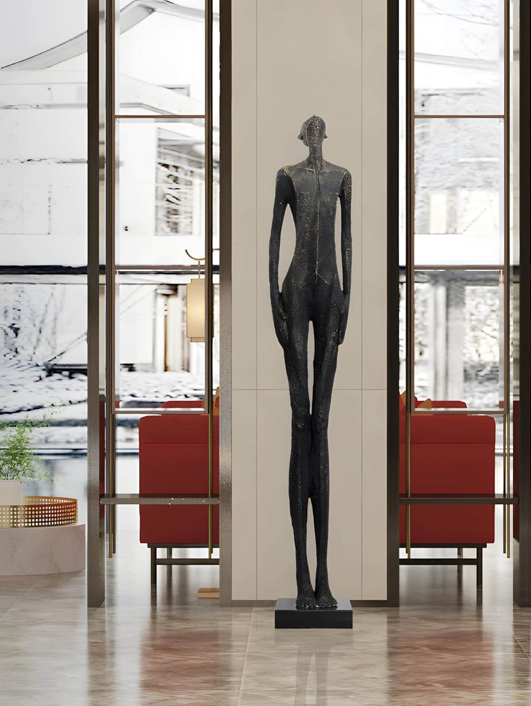 Xoltra Sculpture - Resin Art Decor for Living Room Display