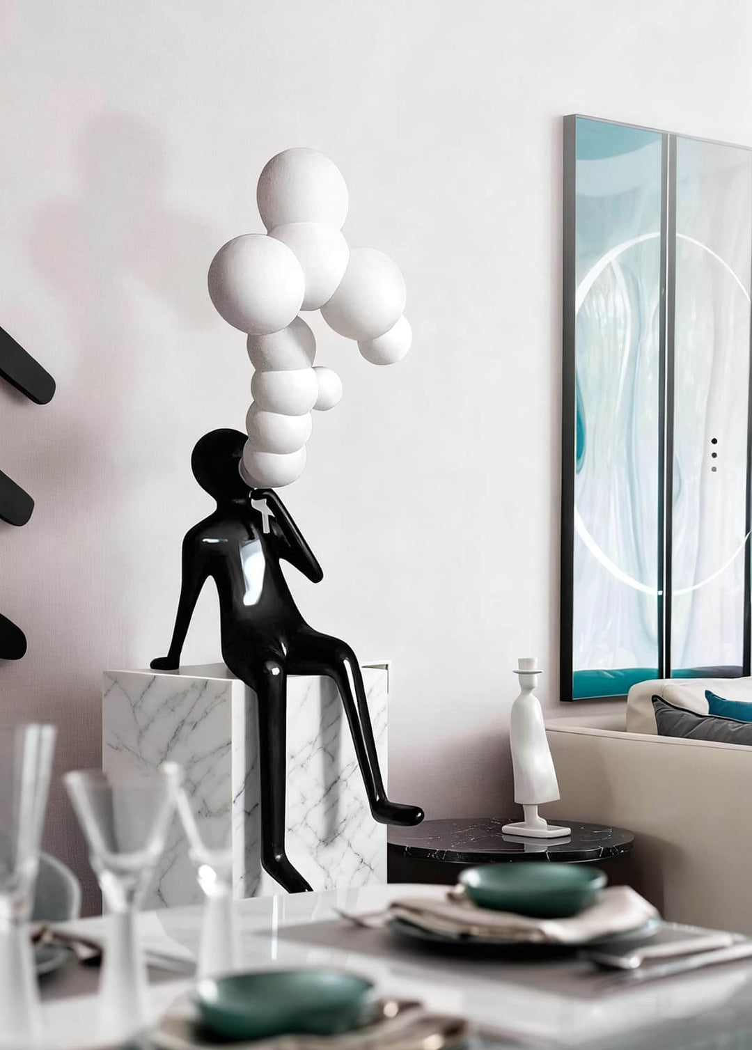 Xynka Sculpture Floor Lamp – Living Room Art Deco Lamp