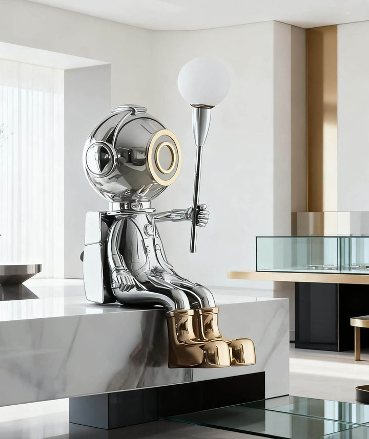 Xyroli Art Deco Floor Lamp – Living Room Sculpture Floor Lamp