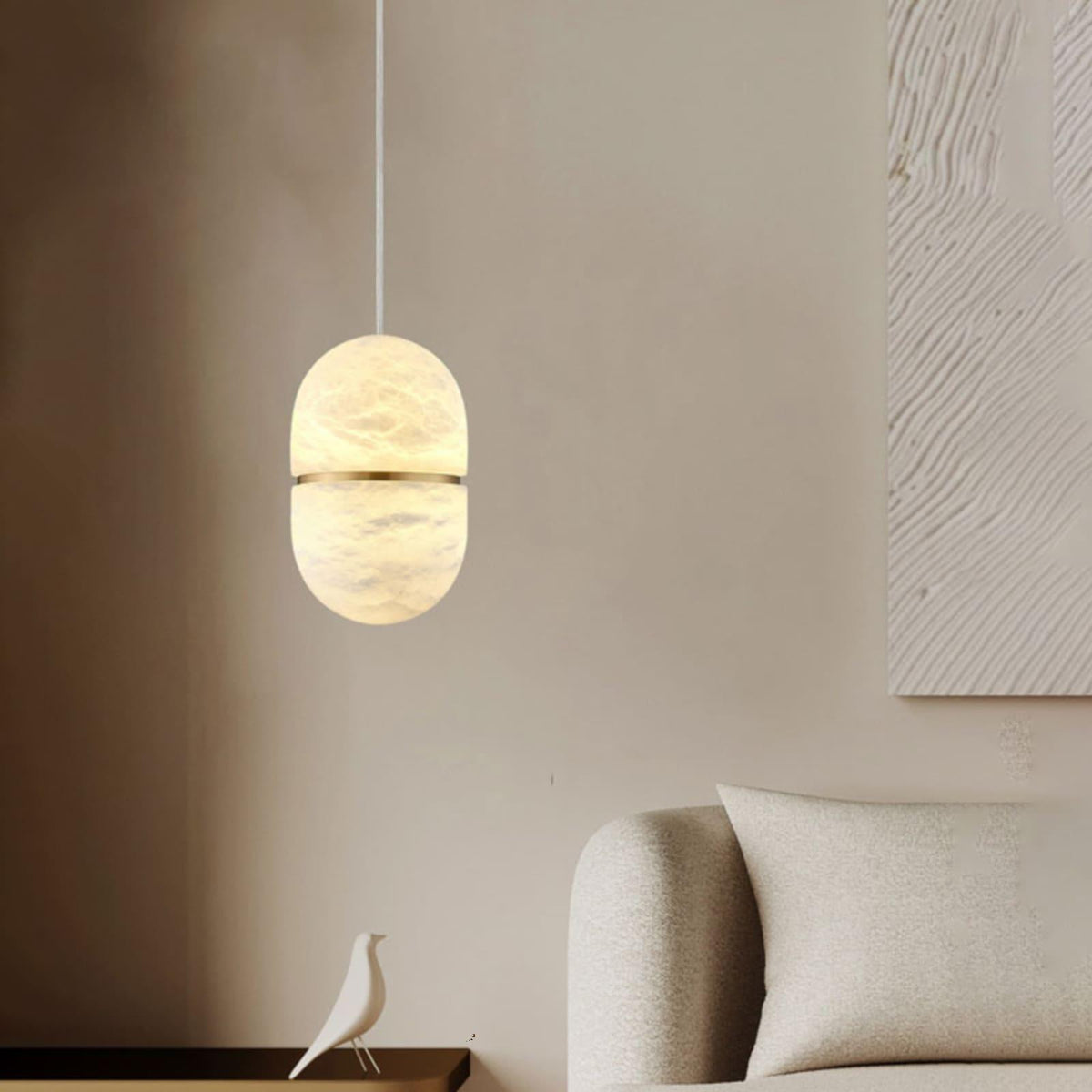 YUM Alabaster Pendant Light - Vinlighting