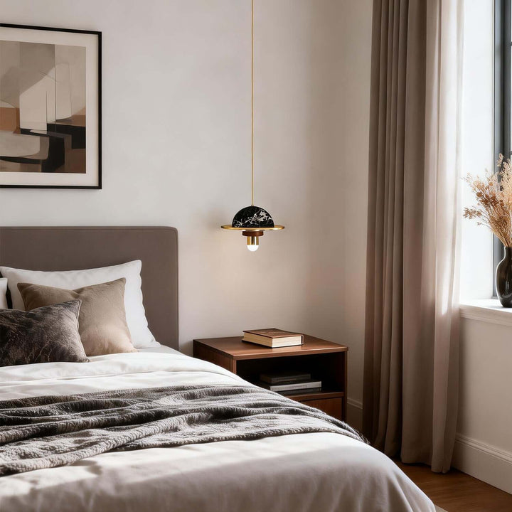 Yaxri Pendant Light – Minimalist Marble Pendant for Dining Room
