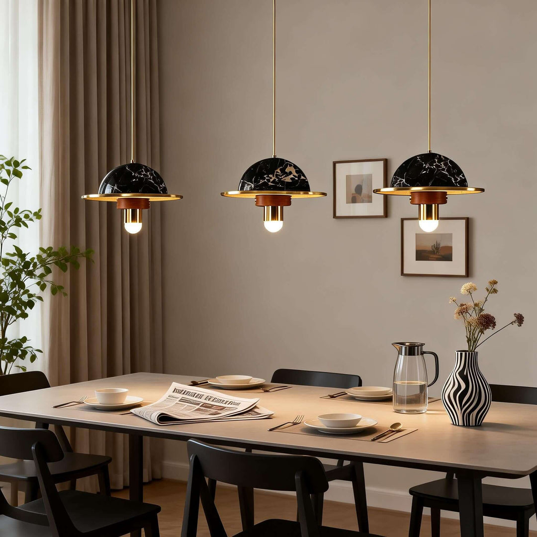 Yaxri Pendant Light – Minimalist Marble Pendant for Dining Room