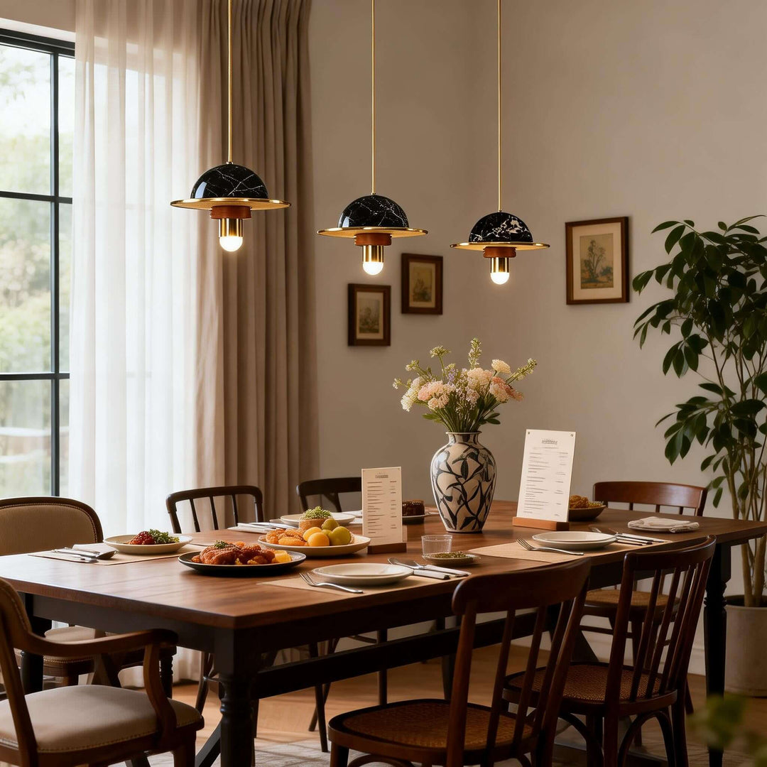 Yaxri Pendant Light – Minimalist Marble Pendant for Dining Room