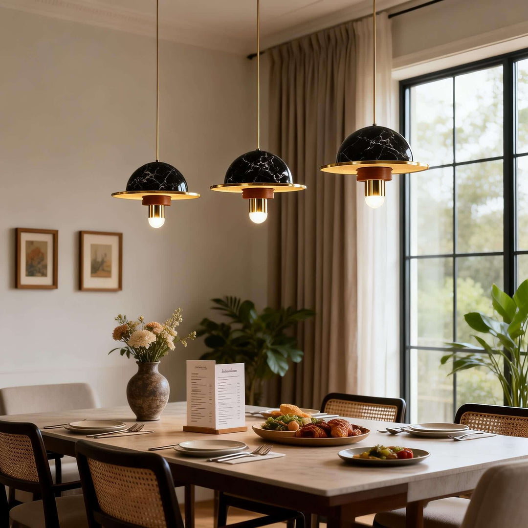 Yaxri Pendant Light – Minimalist Marble Pendant for Dining Room